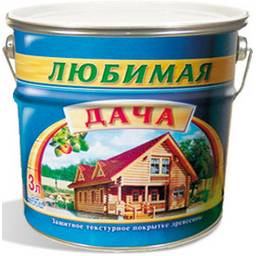 Защитно-декоративное покрытие 9 л для древесины Любимая Дача, алкидное, палисандр