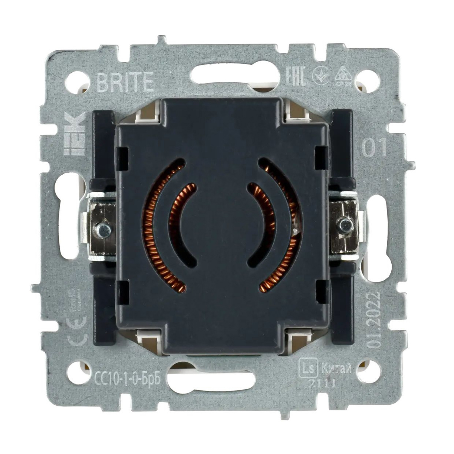 Светорегулятор  "BRITE" белый 600Вт поворотно-нажимной IEK BR-D20-0600-K01   *1/8/80