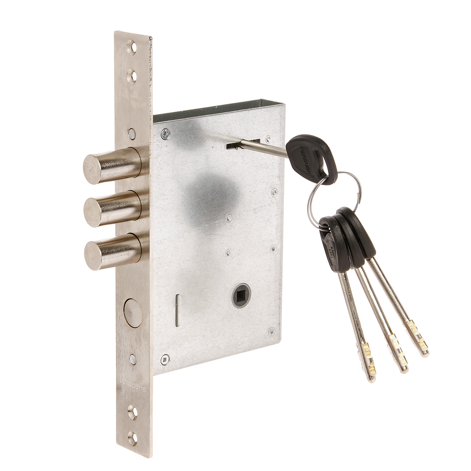 Замок врезной КОРПУС сув.механизм, хром 3004-4 Гардиан *1/15 Замок врезной КОРПУС сув.механизм, хром 3004-4 Гардиан *1/15