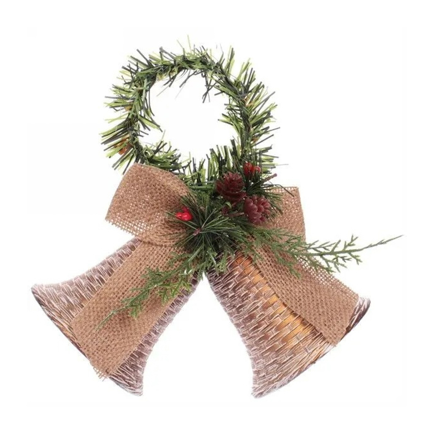 Украшение новогодние Серпантин «Зимний колокольчик», 19х10х13 см, золото Украшение новогодние Серпантин «Зимний колокольчик», 19х10х13 см, золото