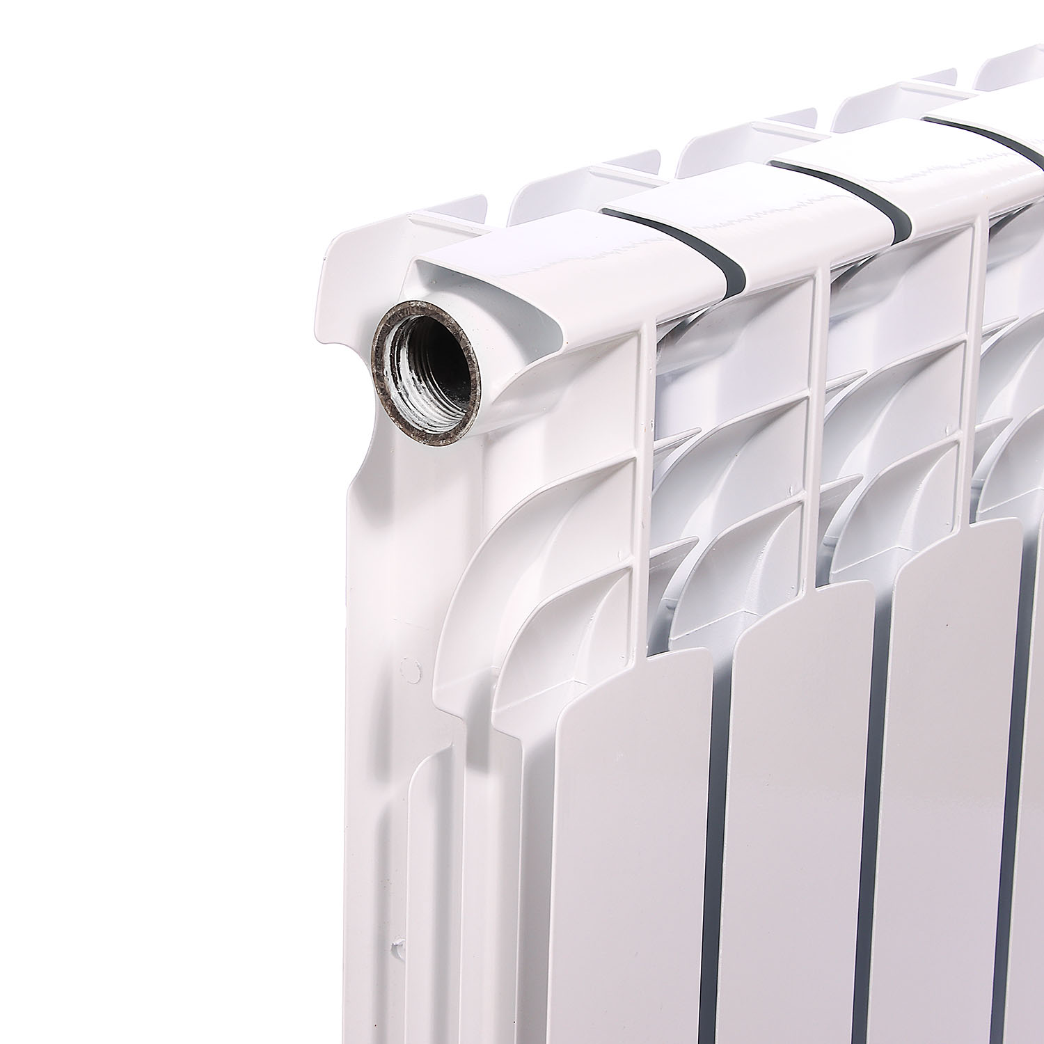 Радиатор биметаллический 10 секций Oasis Эко, 500 мм, 1590 Вт, белый