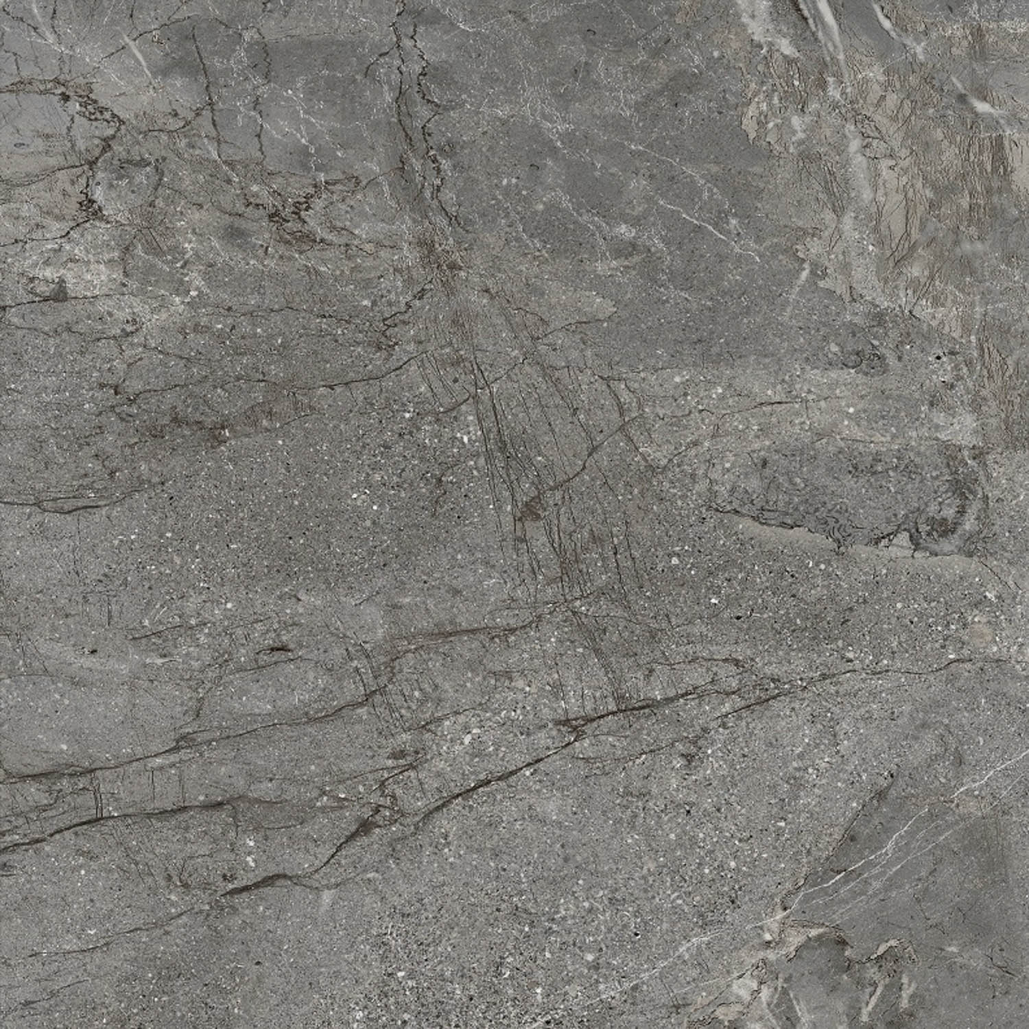 Керамогранит 1.44 м² Zerde Tile Volterra, 600x600x10 мм, матовый, серый