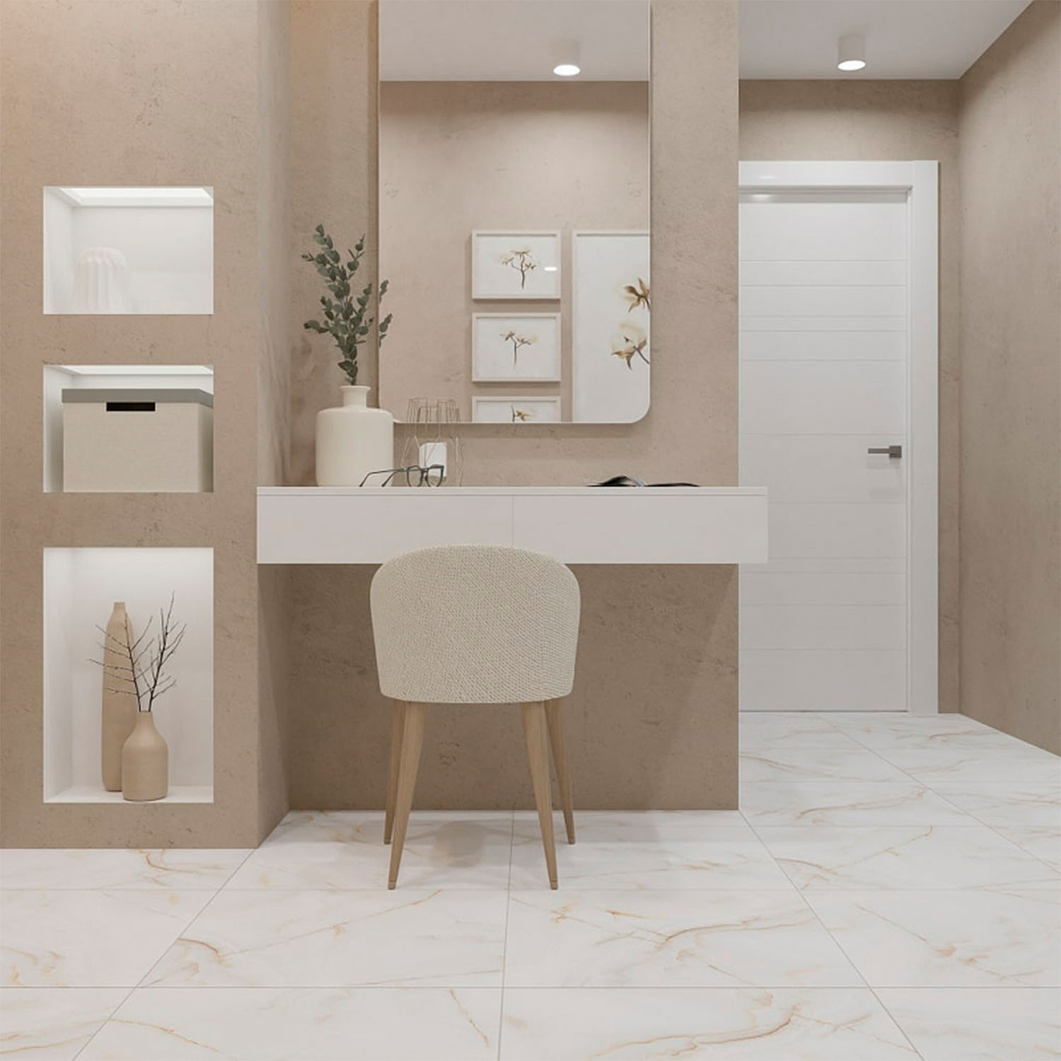 Керамогранит 1.44 м² Primavera Цанта TP66M12, 600x600x10 мм, бежевый