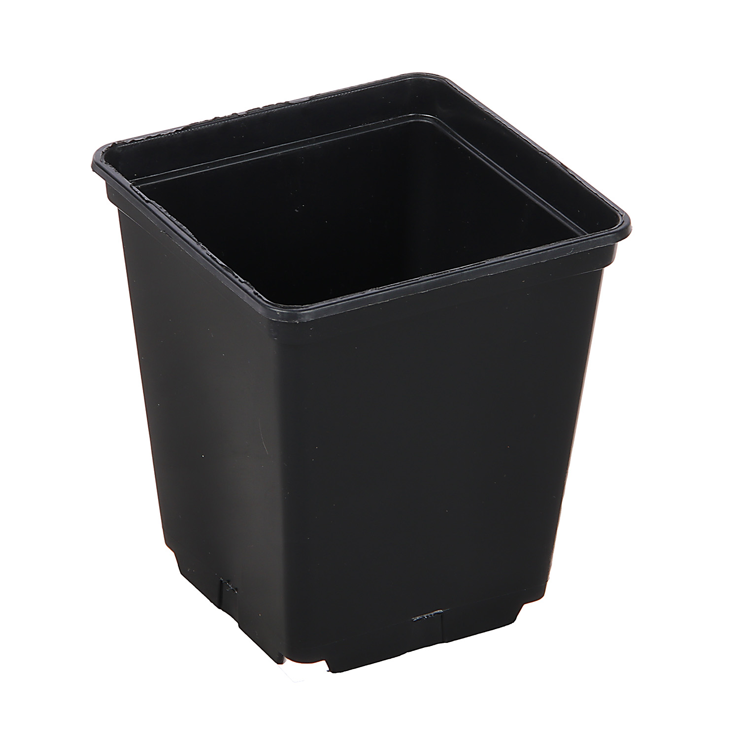 Набор горшков для рассады пластм. (0,25л *12шт) квадратный черный А5520чр (Ангора)  *1/160