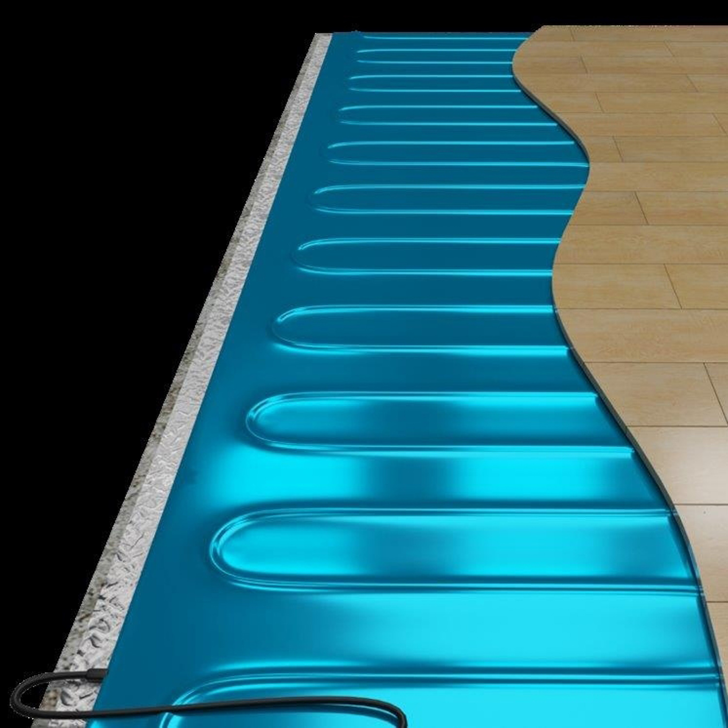 Мат нагревательный 2х0.5 м Теплолюкс Alumia, 150 Вт, 1 м²