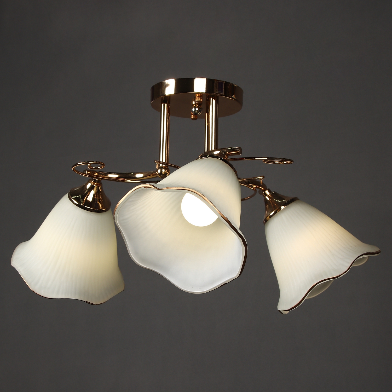 Люстра Verner Lighting А2664/3, 40 Вт, Е27, 3 лампы, золото