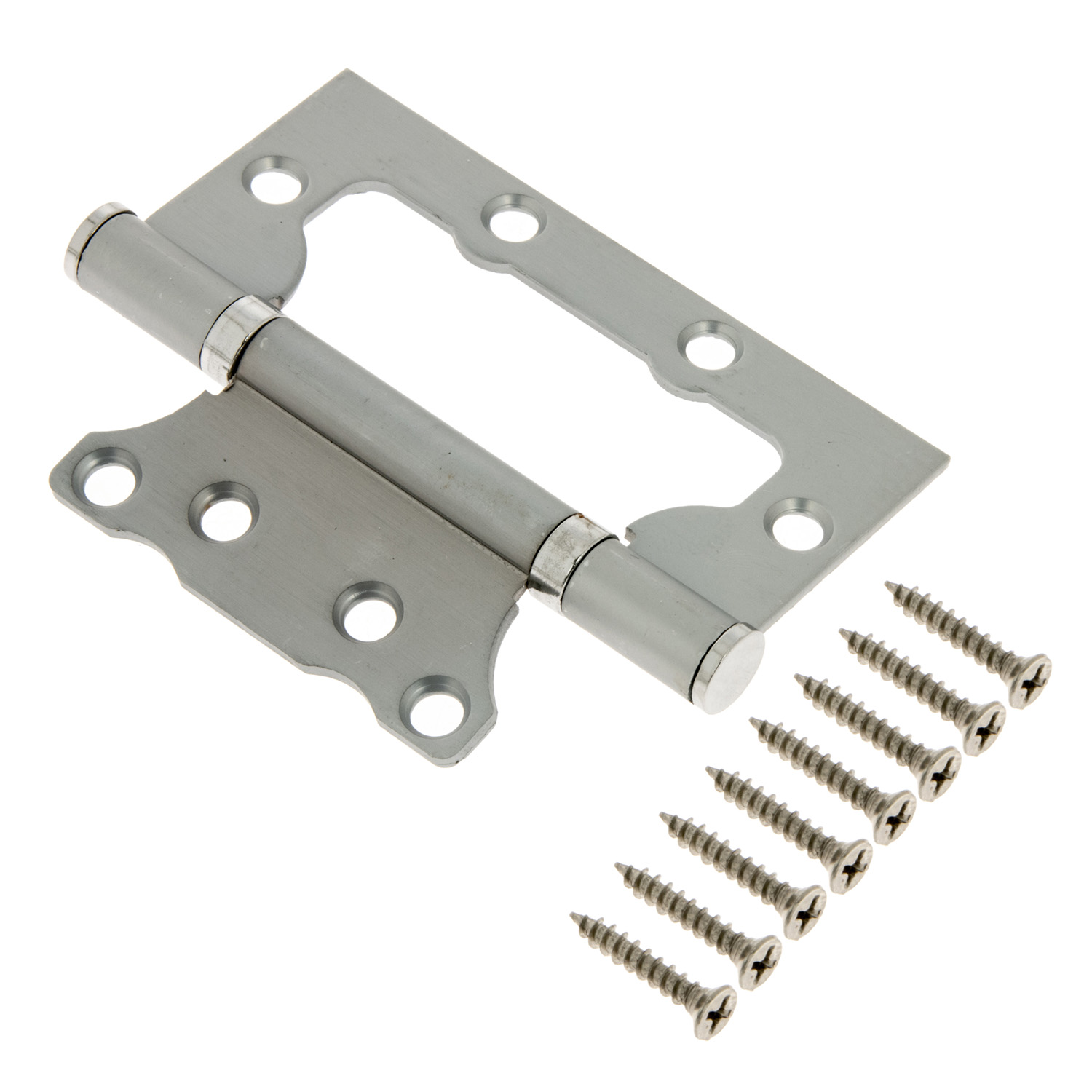 Петля без врезки 100*75*2,5мм ХРОМ суперматовый CRS Code Deco *1/25/100