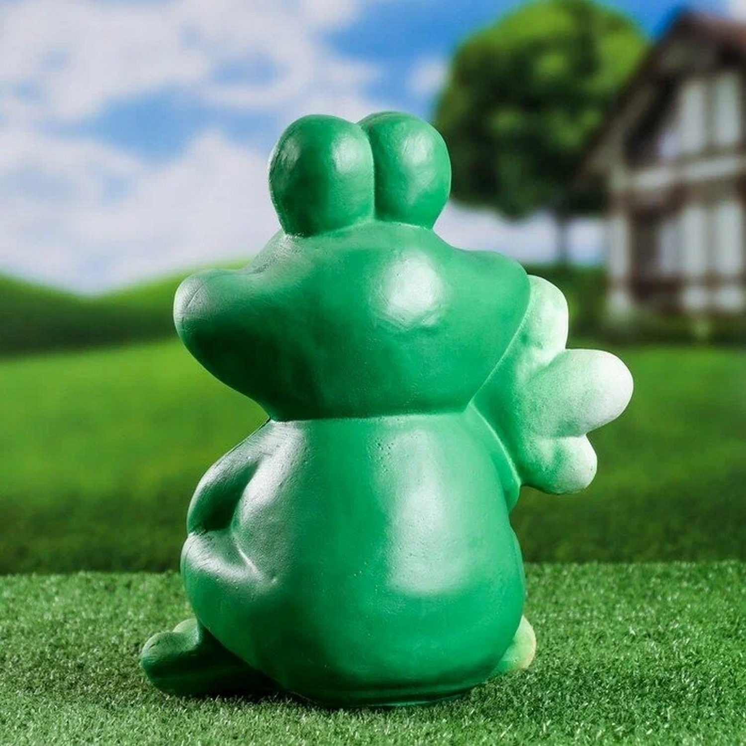 Садовая фигура "Лягушка с ромашкой", 18х25х28см, МИКС 3808061