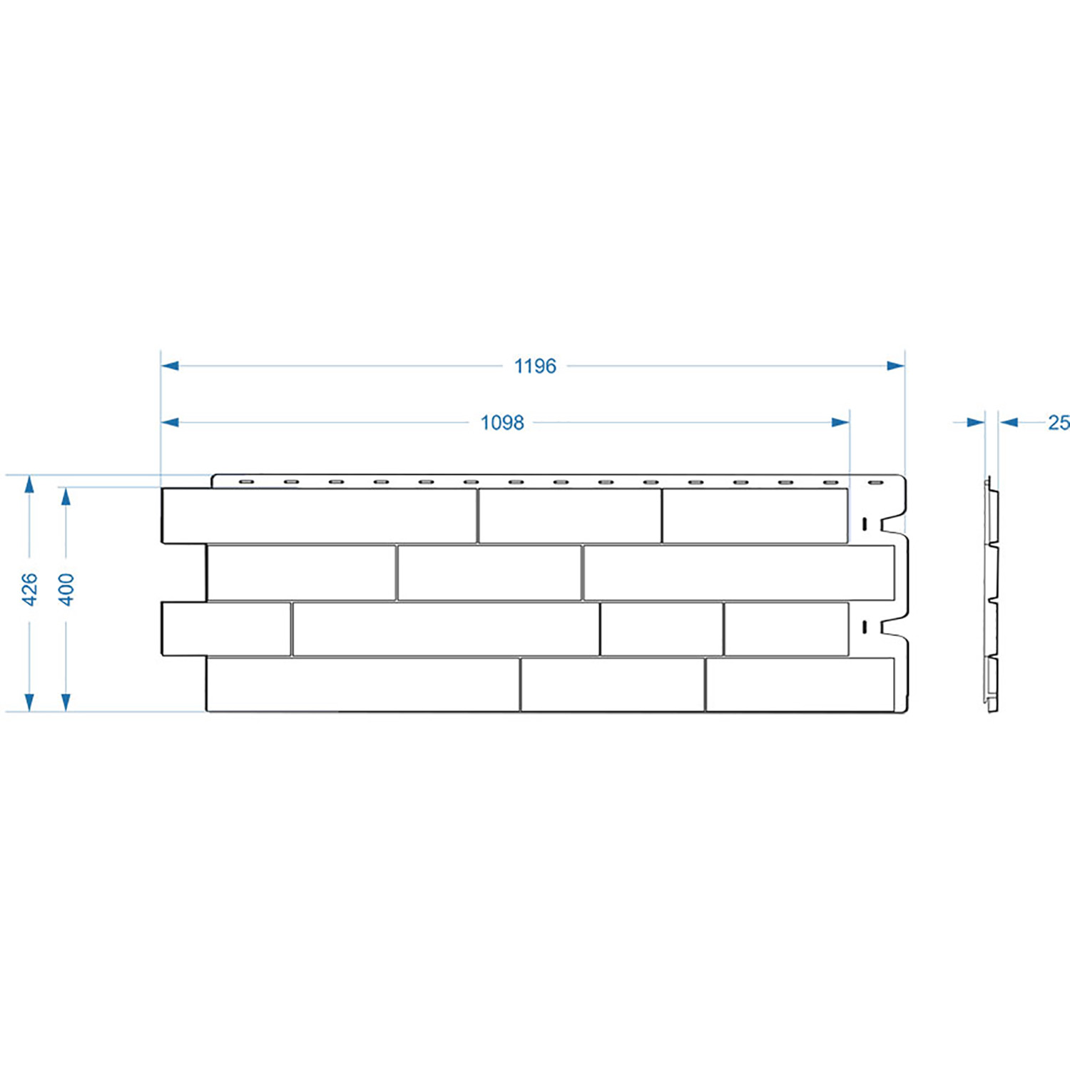 Панель STEIN янтарный (1,098м*0,4м/0,44м2)Дёке