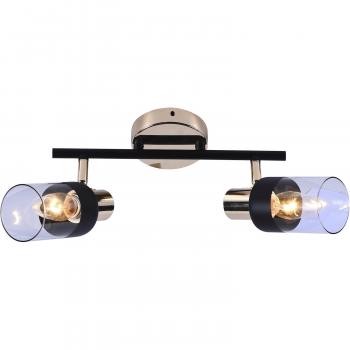 Светильник настенный (спот) 05903-0.8-02 BK+FGD Е14 2х60W S=12м2  *1