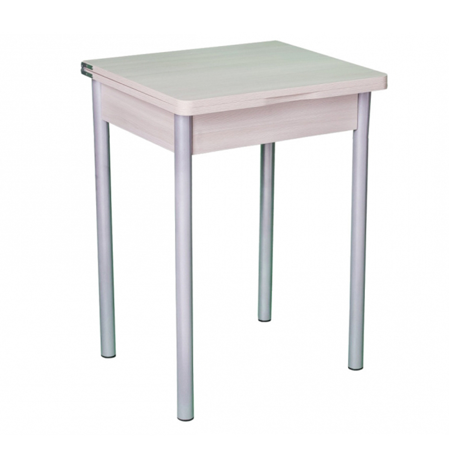 Стол расклад.ломберный МИНИ ЛДСП Ясень шимо светлый + 4 опоры металл. 40мм Металлик*1