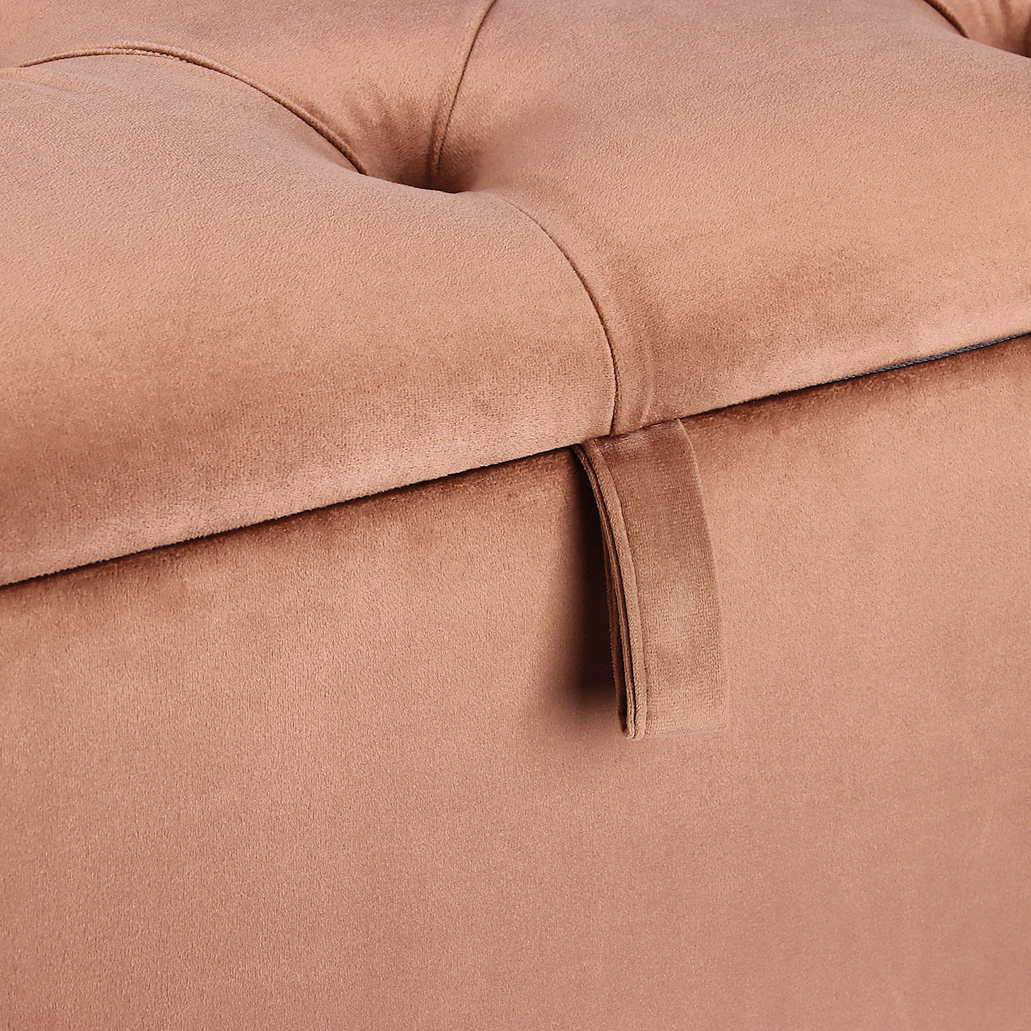 Банкетка FORPOST, 40х48х75 см, каретная стяжка, велюр конфетти корица, коричневый