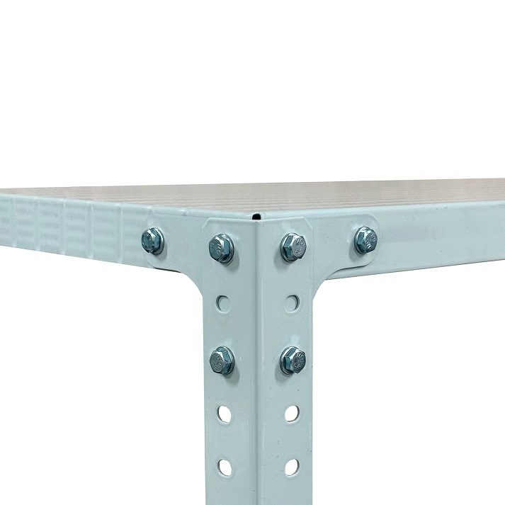 Стеллаж металл. "Steller" выс.1,45м, шир.0,7м, гл.0,3м, 4полки (мах нагр.на полку 100кг), Серый *1