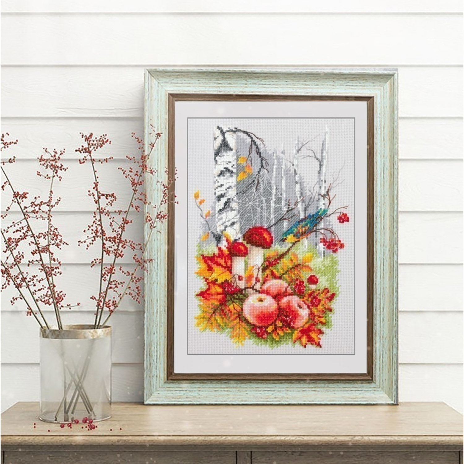 Набор для вышивания крестом Осенняя палитра 18 х 27 9405227