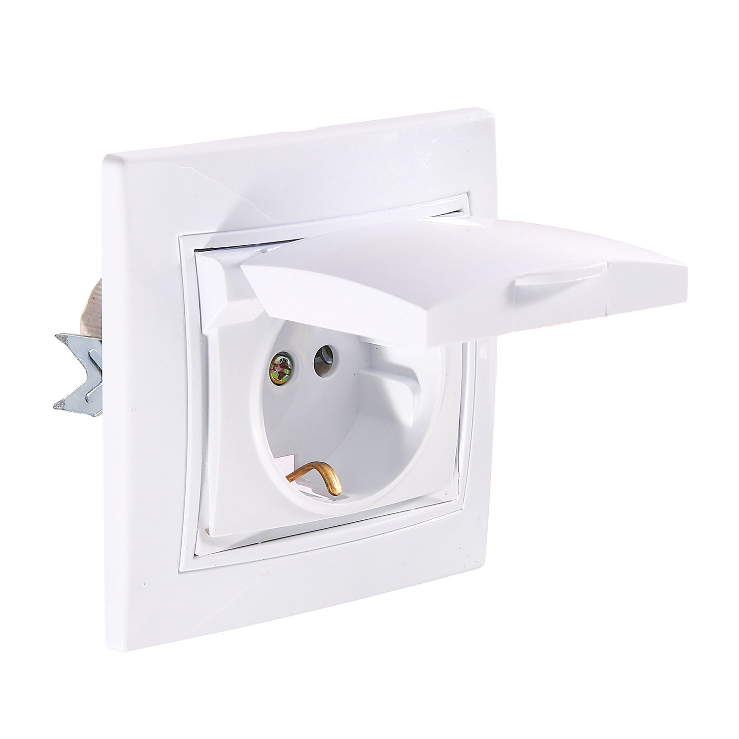 Выключатель Intro Plano СП 1кл. белый 10А-250В IP20 1-101-01