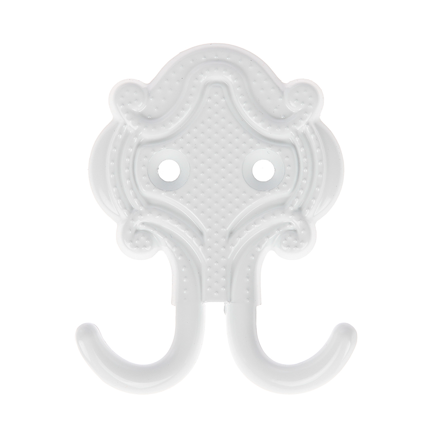 Крючок мебельный БЕЛЫЙ глянец КВ-1 "Точки" ДомоСтрой *10/100 Крючок мебельный БЕЛЫЙ глянец КВ-1 "Точки" ДомоСтрой *10/100