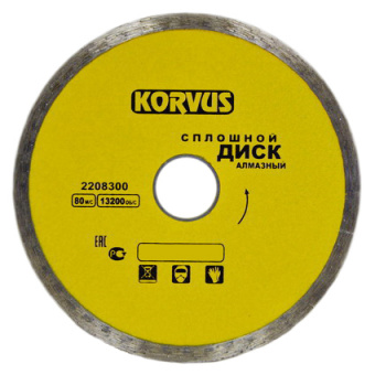 Диск алмазный 150*22,00*2,4мм сплошной по бетону/граниту (2208310) Korvus *1/50 Диск алмазный 150*22,00*2,4мм сплошной по бетону/граниту (2208310) Korvus *1/50