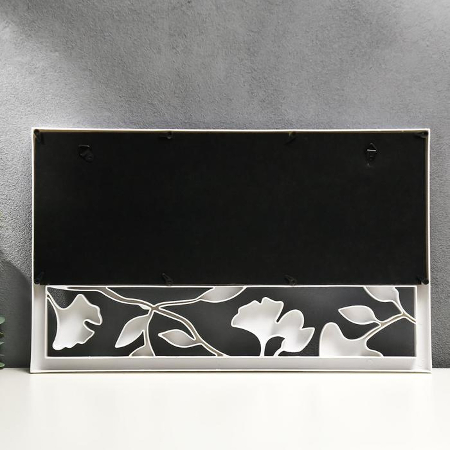 Фоторамка пластик на 4 фото 6,5x9, 10x15, 20x15 см "Листья"  43x26 см 134748