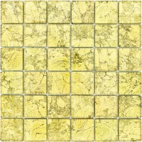 Мозаика 30х30 см Гранит Холл CBK 004, 0.09 м², стекло, желтый