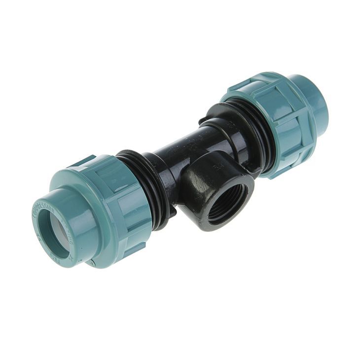 Тройник ПНД компрессия Ø 25х3/4"х25 внутр. резьба *1/40