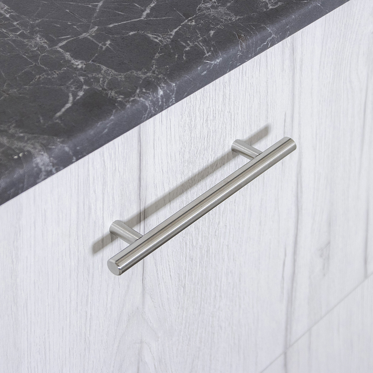 Шкаф напольный 400х850х600 мм BROZEX-WOOD Camellia, с двумя ящиками, серый / юта