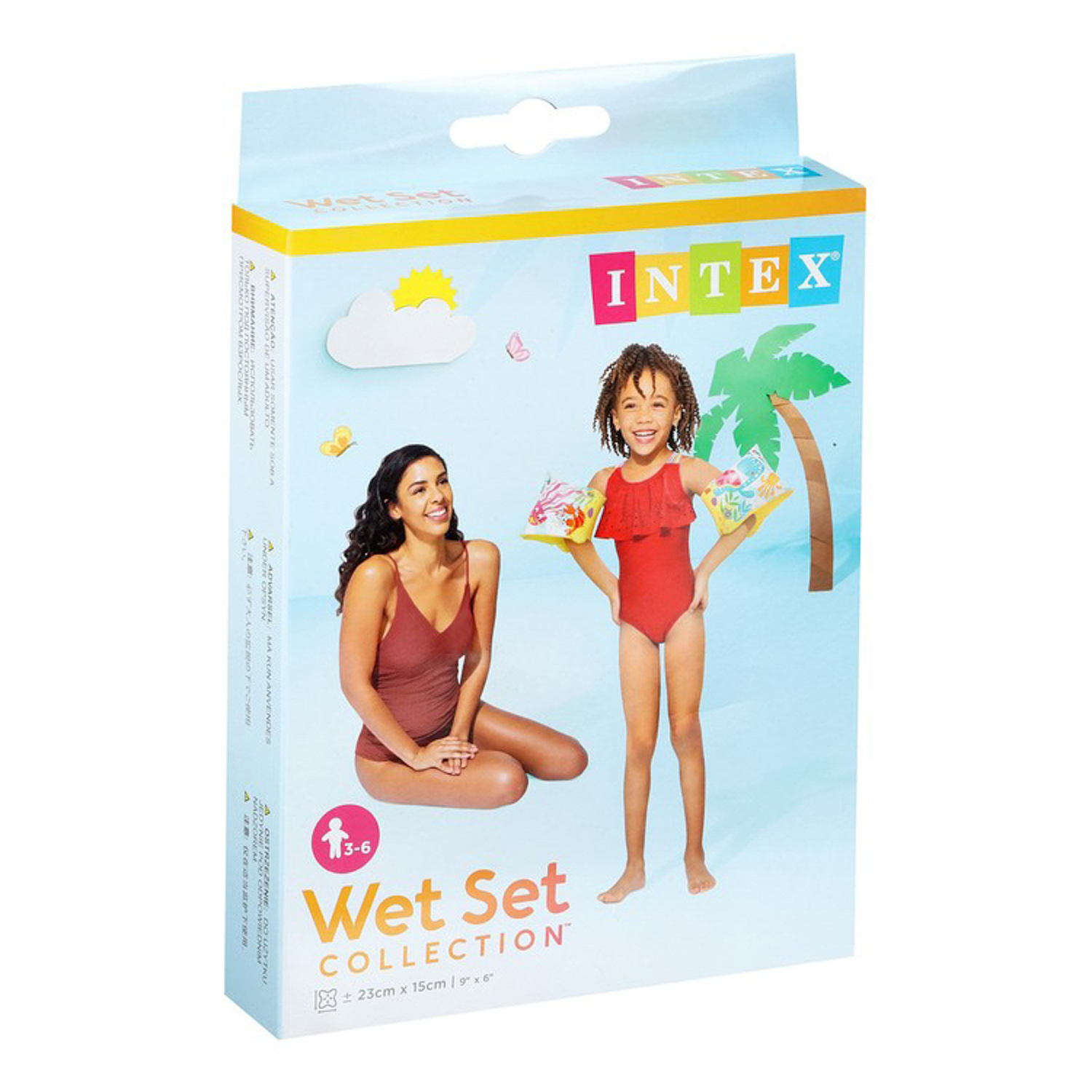 Нарукавники надувные для плавания INTEX, 23х15 см, 3-6 лет Нарукавники надувные для плавания INTEX, 23х15 см, 3-6 лет