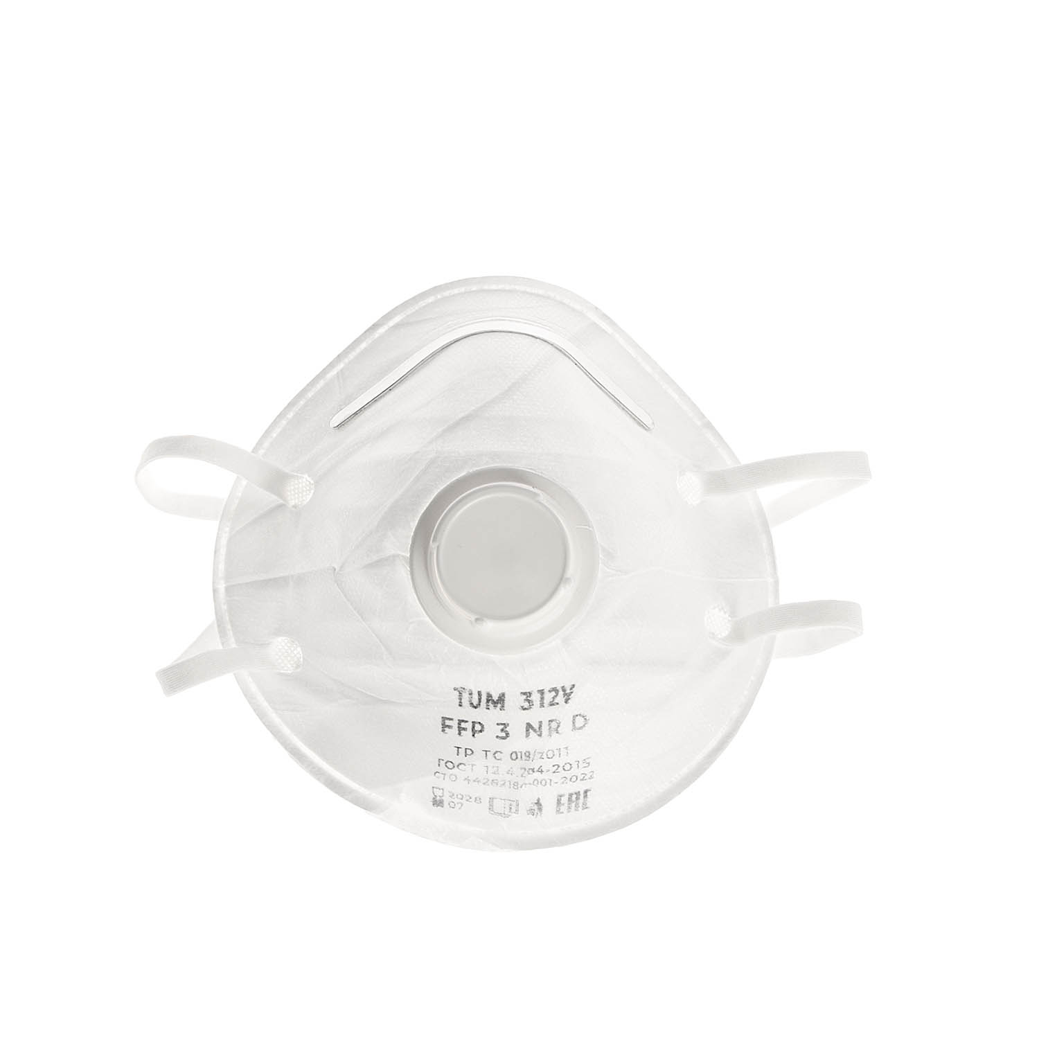 Респиратор формованный с клапаном TUM312V TUM-SIZ *10/100 Респиратор формованный с клапаном TUM312V TUM-SIZ *10/100