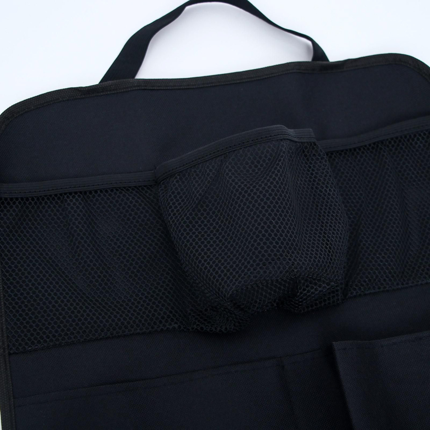 яяяОрганайзер на спинку сидения автомобиля, c карманами,оксфорд, цвет черный 4940735