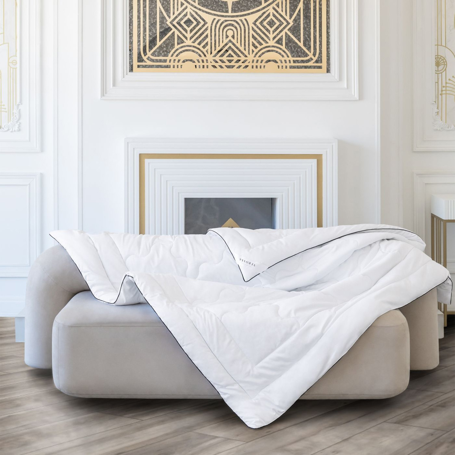 Одеяло Шелк 140*205см облегченное , чехол хлопок, сумка Verossa *1/20