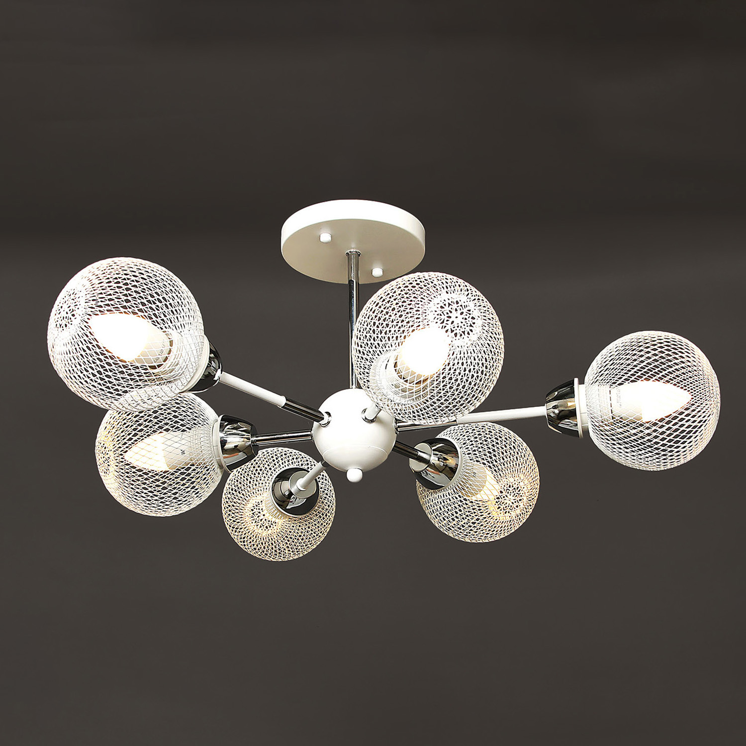 Люстра 07301-0.3-06 Е27 60Вт S=36м2  *1/2