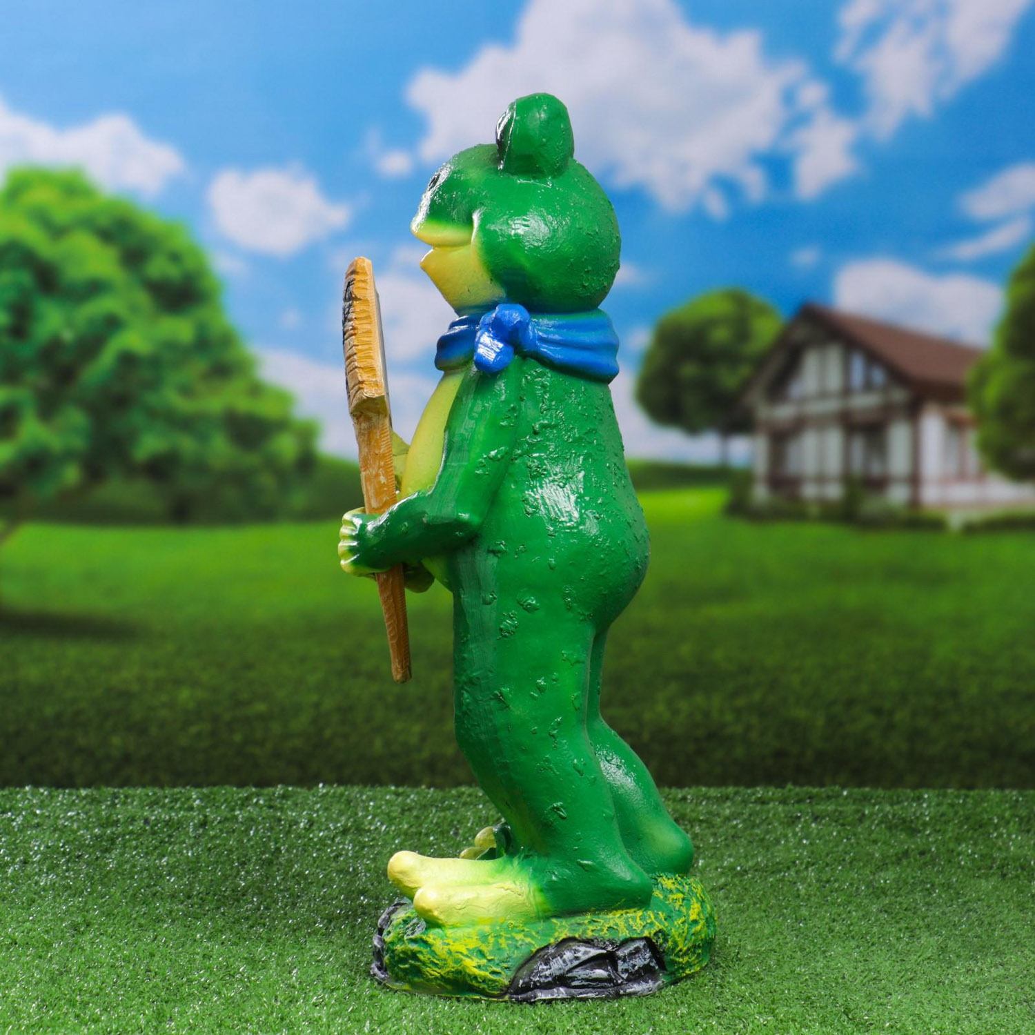 Садовая фигура "Лягушка с табличкой "Моя Дача" 42см   3624678