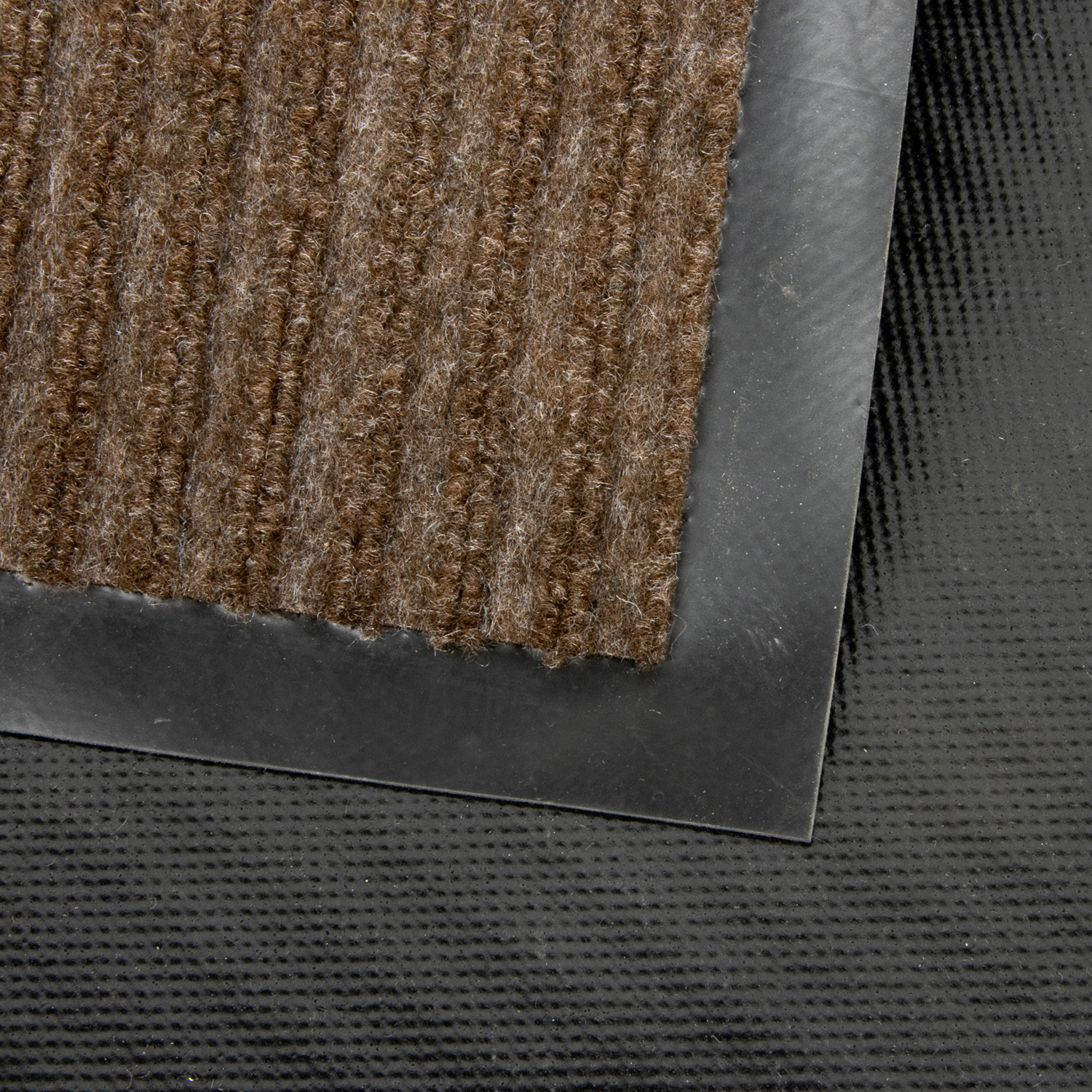 Коврик влаговпитывающий 40*60 см ребристый коричневый "KOVROFF" (арт.20103) *1/15 (ОП04)