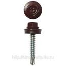 Саморезы кровельные BROZEX коробка 5,5*19 (100шт) RAL 3005 винно-красный *6