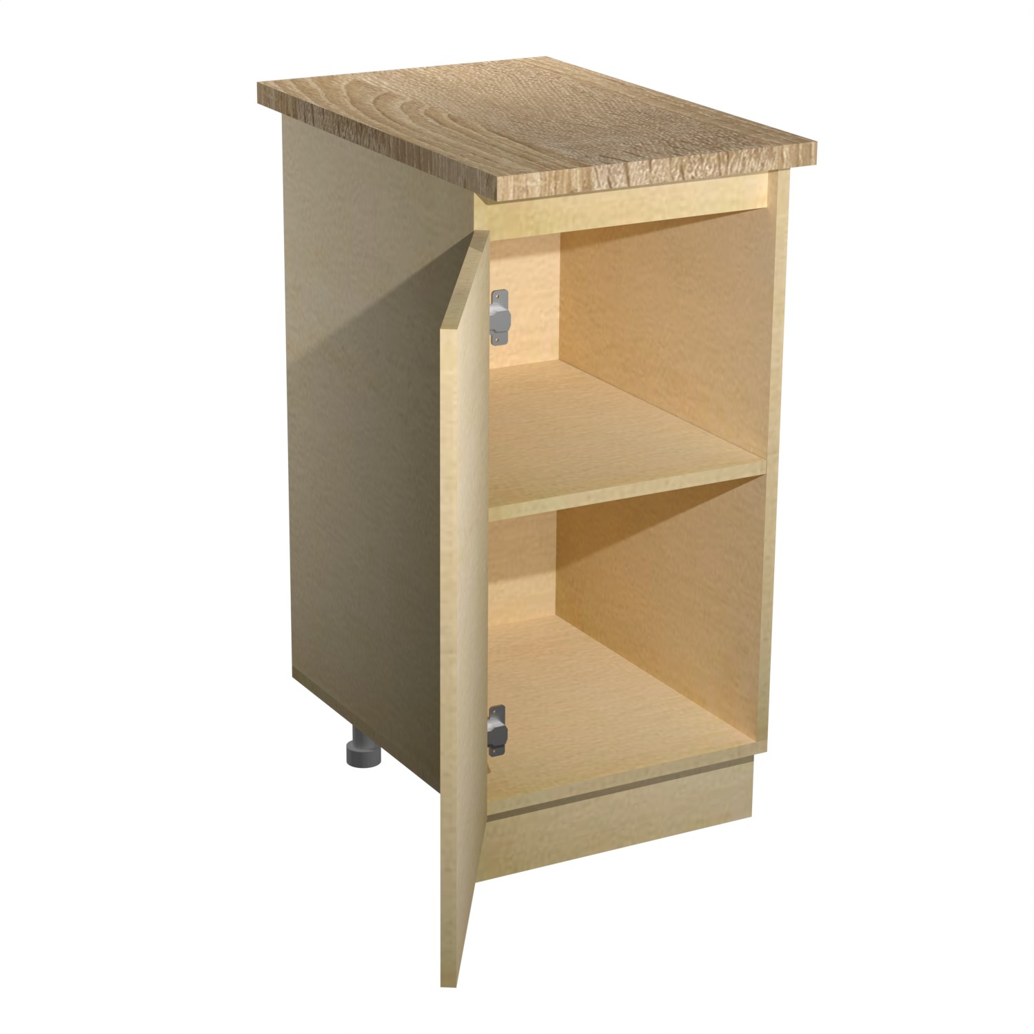 Шкаф напольный 400х850х600 мм BROZEX-WOOD Melissa, с дверцей, светло-бежевый