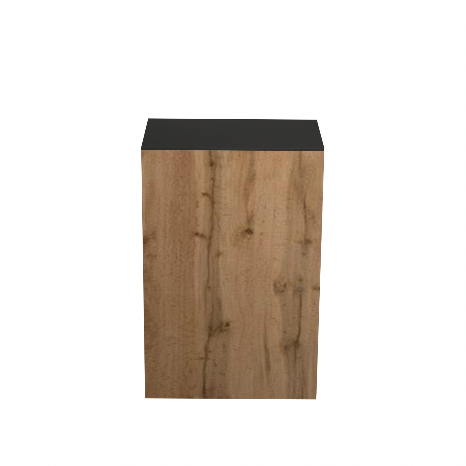 Шкаф навесной 450х676х290 мм BROZEX-WOOD Next, с дверцей, графит / дуб вотан