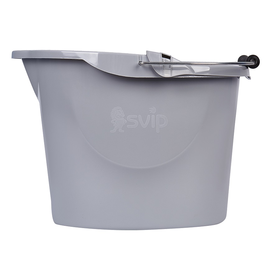 яяяВедро д/мытья пола пластм. со вставкой для Отжима 12л овальн.,Мет.р."Vogue" Серебр.SV3827СБ*1/12