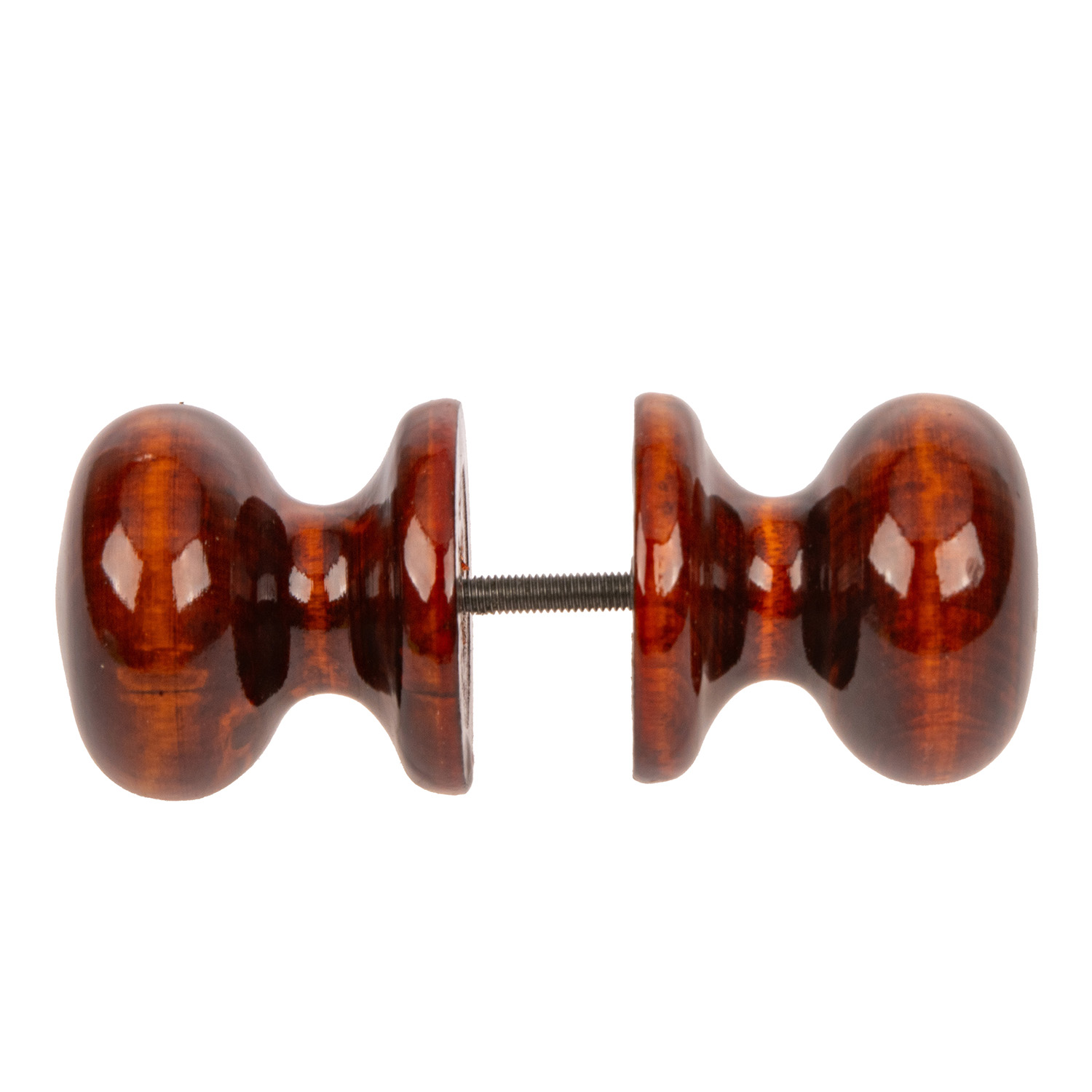 Ручка КНОПКА  дерево липа глянцевая тёмная (МТ1) *1/30