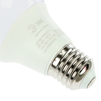 Лампа светодиодная ЭРА RED LINE, Е27, груша A60, 12 Вт, 960 Лм, 6500 К, холодный белый