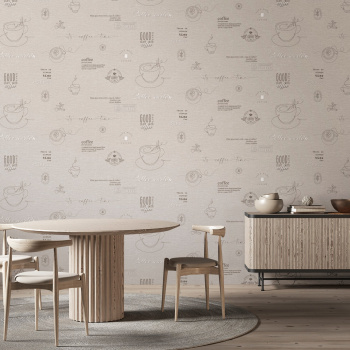 Обои флиз Ateliero Cafe (беж.) 589696 1.06*10м *6