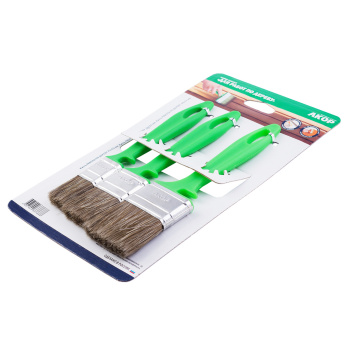 Набор кистей Акор, для работ по дереву