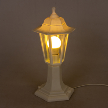 Светильник садово-парковый НТУ 06-60-001 шестигран.стойка пластик белый TDM SQ0330-0732 *1/8