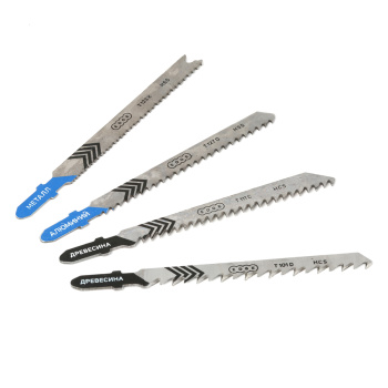 Пилки для лобзика (4шт.) 75мм НАБОР N1 (2метал+2дерев) EDGE *1