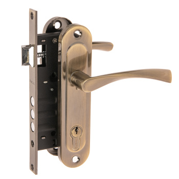 Замок врезной 70мм бронза, 3 ригеля 1523/60-AB Avers *1/20