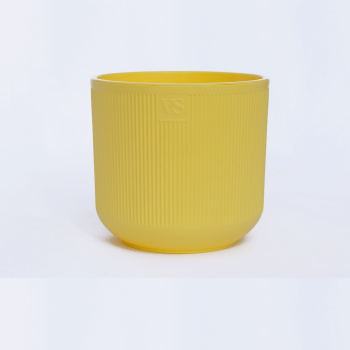 Кашпо пластм. "Росси" 3,1л d верха 170мм h160мм со вставкой Желтый AMR-3,1-07 ("VipSet") *1/8