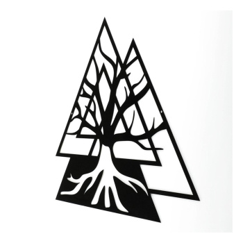 Панно металлическое "Древо жизни" 50х46см 7310479