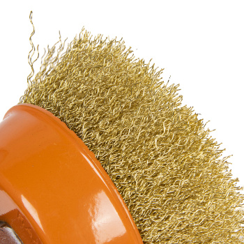 Щетка-насадка "чашка" для УШМ 100 мм STURM латунир. (арт. 5240103) *1/60