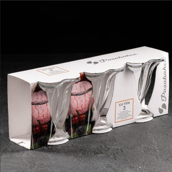 Набор креманок стекло Pasabahce "Айсвиль" 3шт d13см 51078 *1/8