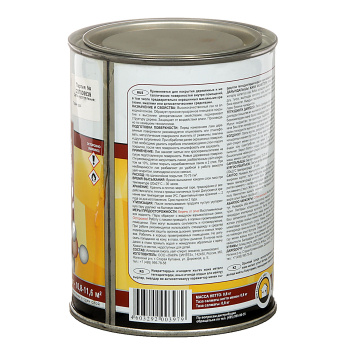 Лак ПФ-283 для внутренних работ по дереву и металлу глянцевый 0,8 кг Лакра *110588