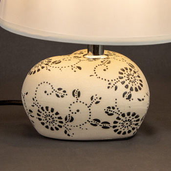 Лампа настольная 17197-0.7-01DY (керамика+абажур) *1/24