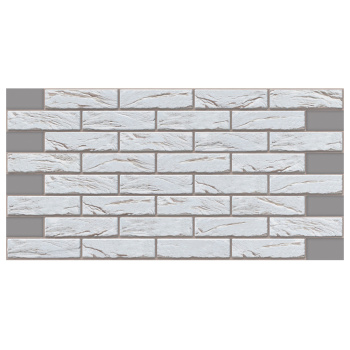 Панель ПВХ 985х500 мм Декокам, кирпич лофт белый, 0.49 м²